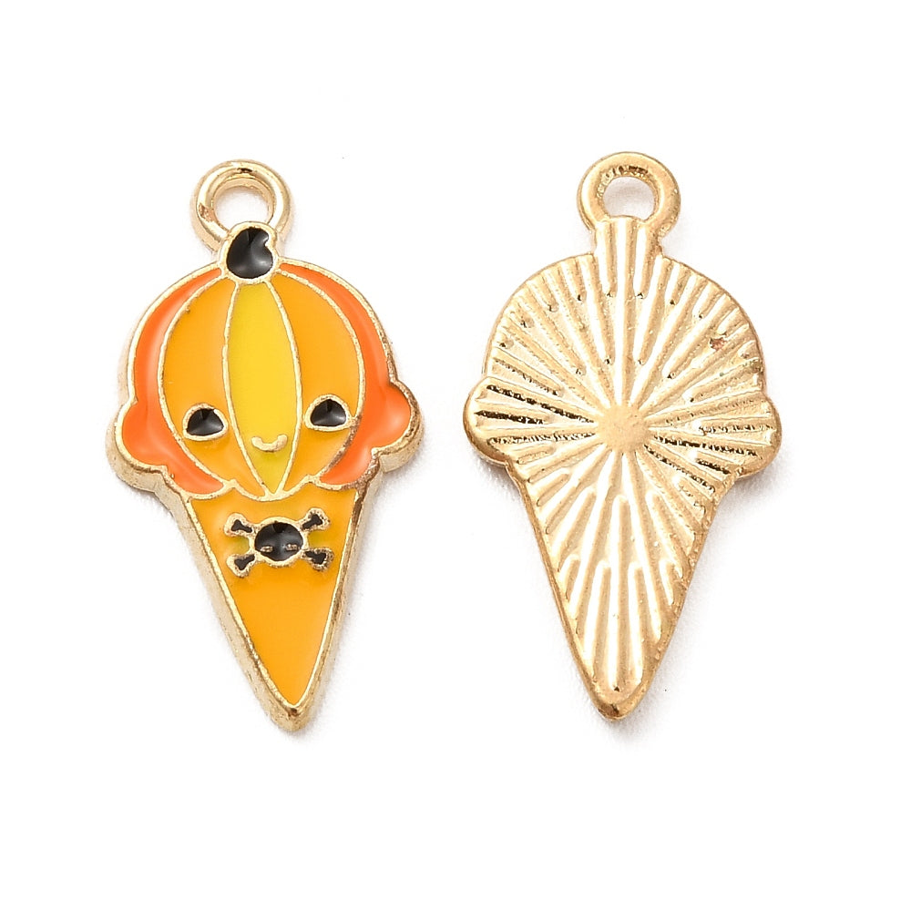 Pumpkin Ice Cream Charm - Halloween