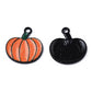 Glitter Pumpkin Charm Black Frame