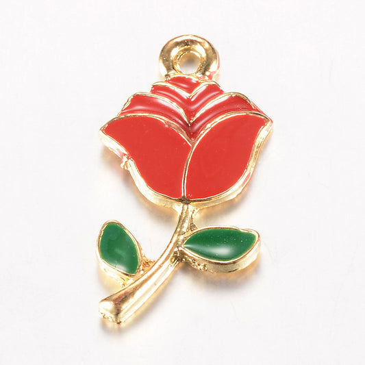 Red Rose Charm