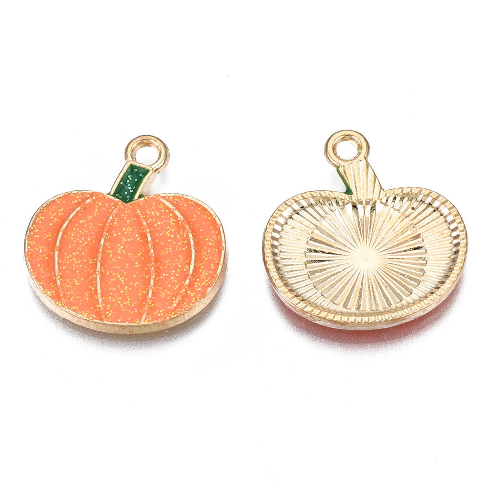 Glitter Pumpkin Charm