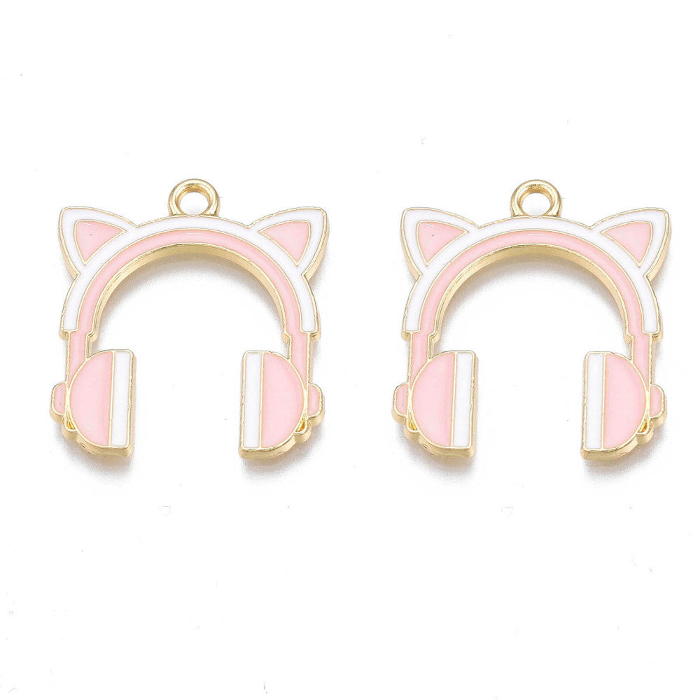 Headset, Cat Ear Headphones Charm