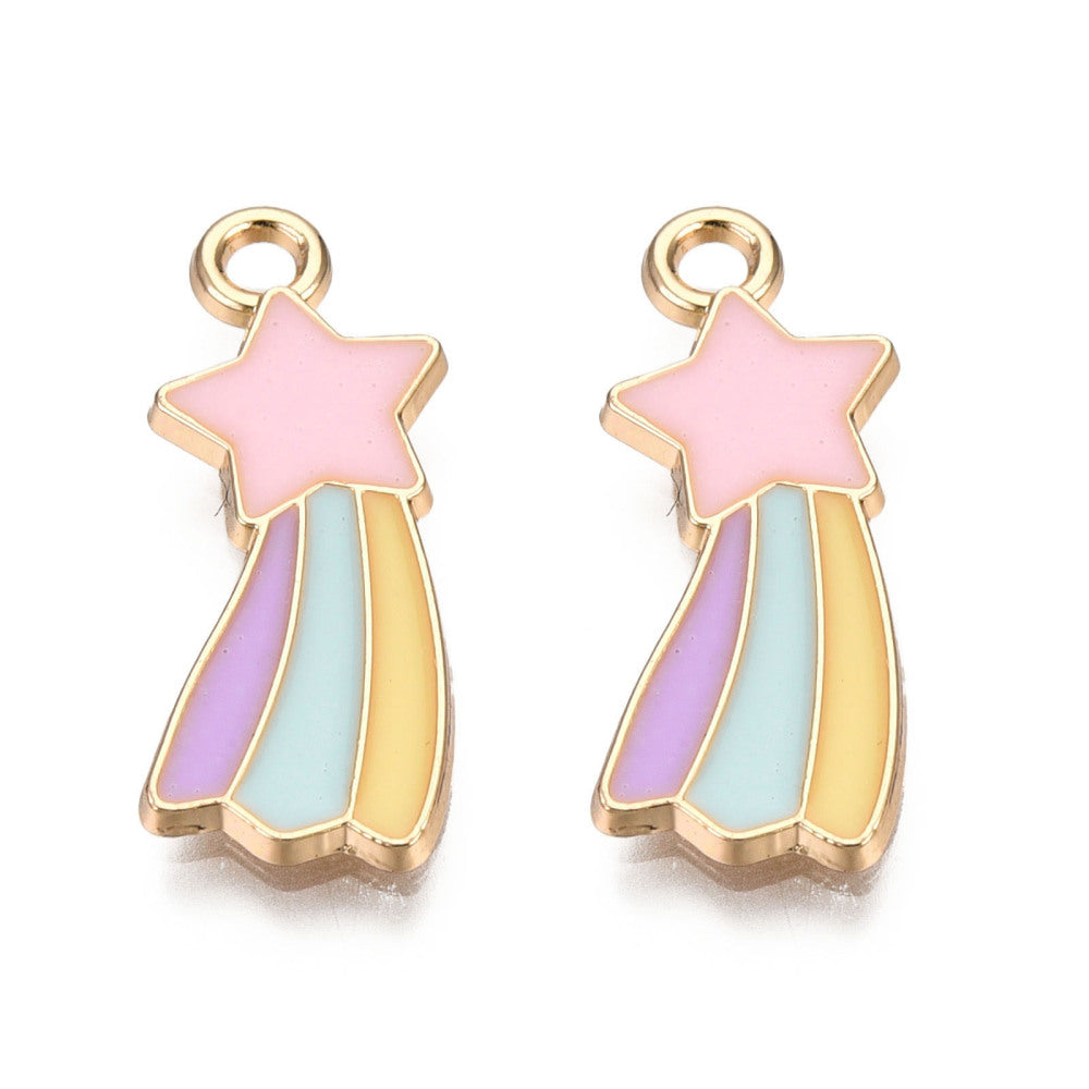 Pastel Shooting Star Charm