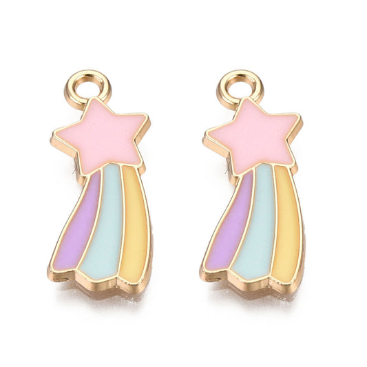 Pastel Shooting Star Charm