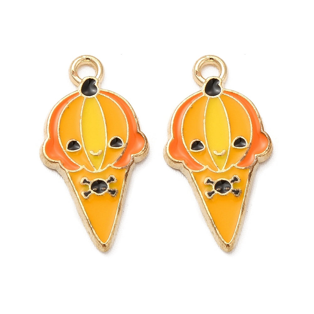 Pumpkin Ice Cream Charm - Halloween