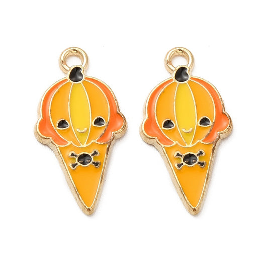 Pumpkin Ice Cream Charm - Halloween