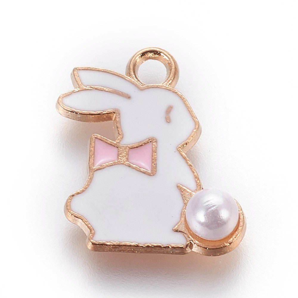 Bunny with Pearl Charm