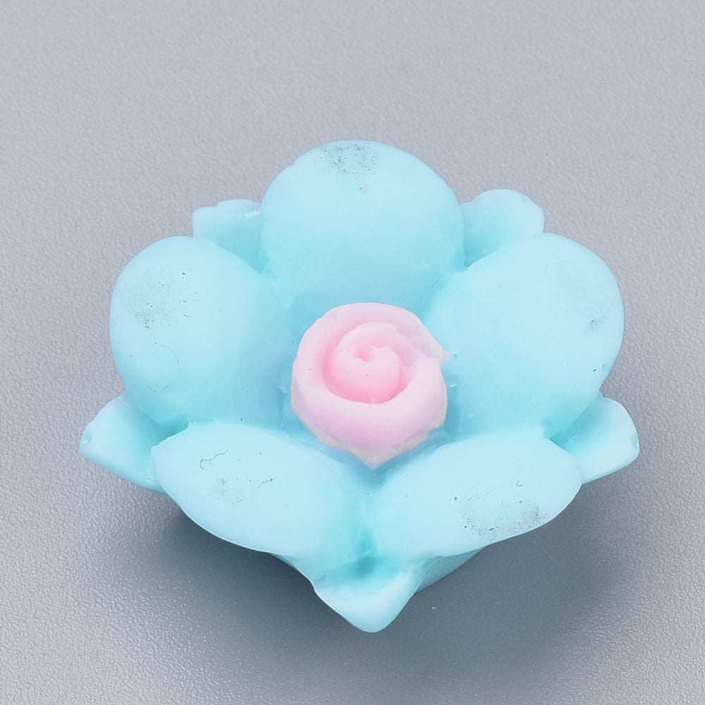 Flower Flatback Resin w/ Petals