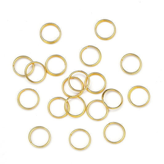 Gold Tone Split Rings