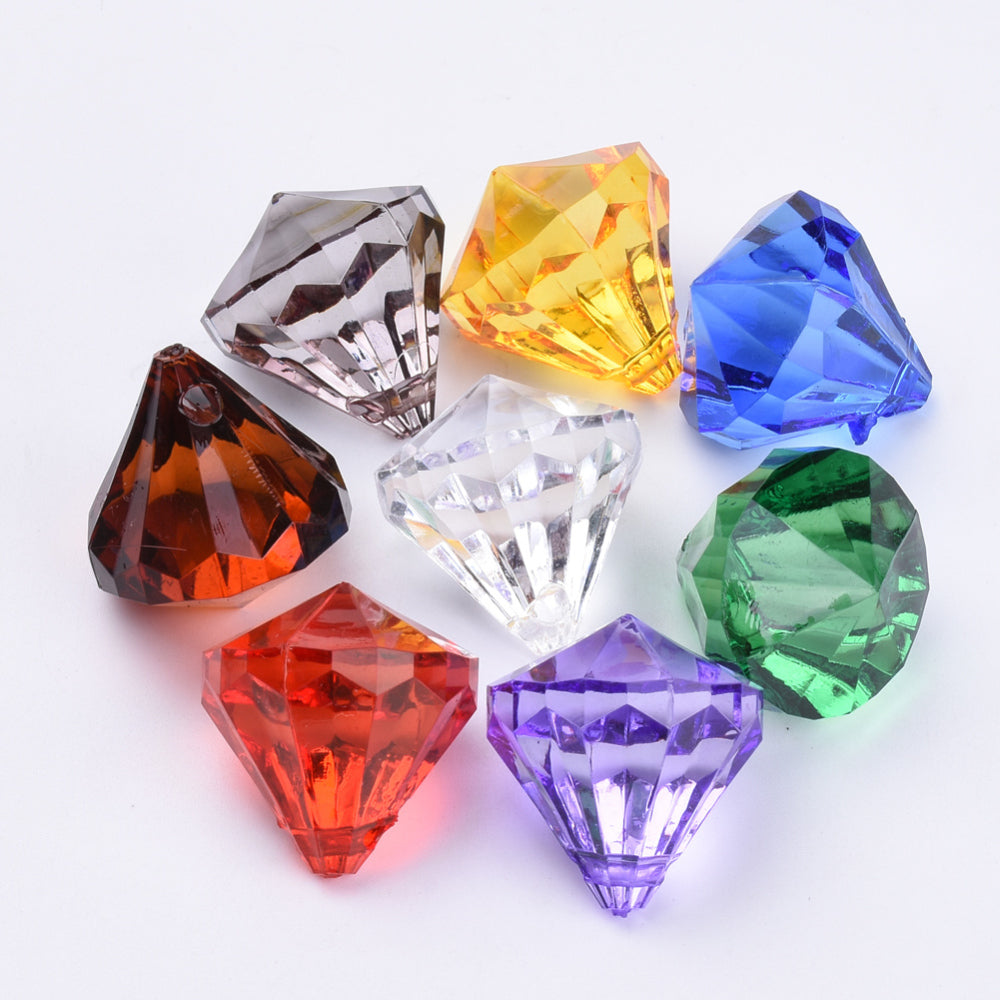 Colorful Acrylic Diamond Pendant