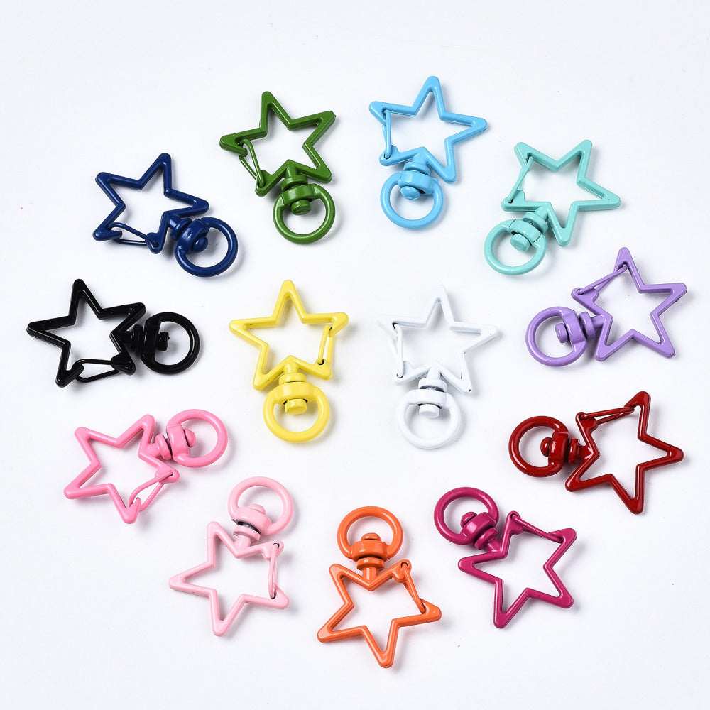 Colorful Star Keychain Clasp – Dazzle Boutique and Supplies