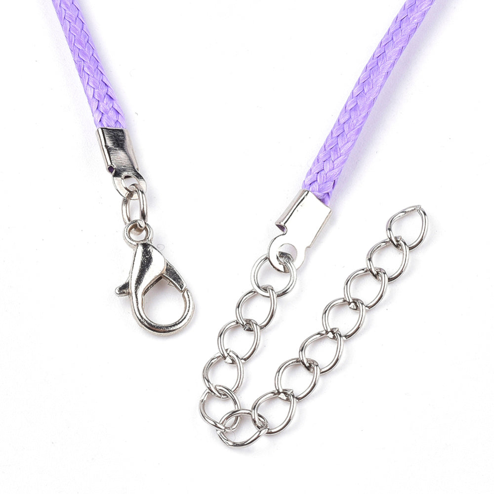 Wax Cord Necklace - Lavender