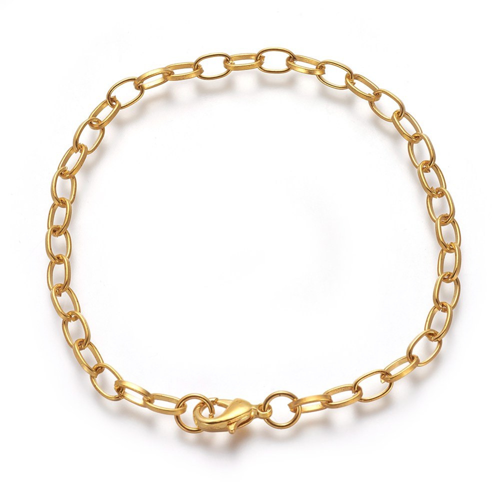 Chain Bracelet Base - Gold Tone